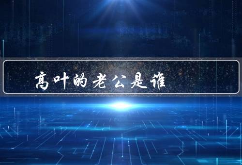 高叶的老公是谁