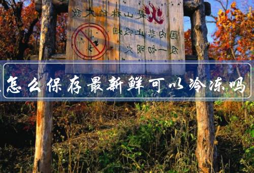 鲍鱼怎么保存最新鲜可以冷冻吗