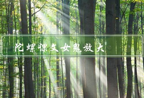 陀螺课文女鬼放大