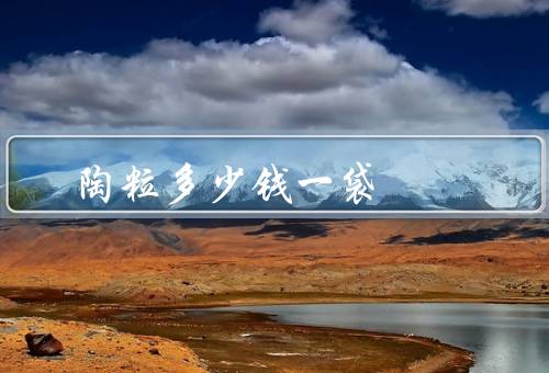 陶粒多少钱一袋