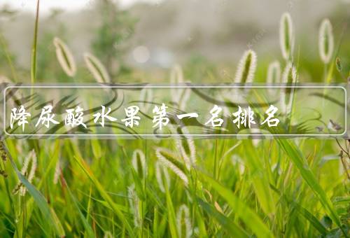 降尿酸水果第一名排名