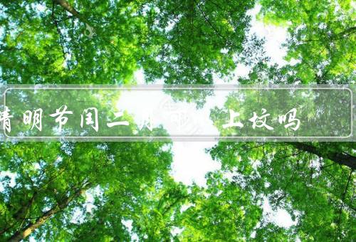 清明节闰二月可以上坟吗