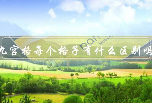 重庆九宫格每个格子有什么区别吗