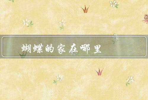 蝴蝶的家在哪里