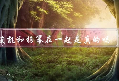 王俊凯和杨幂在一起是真的吗