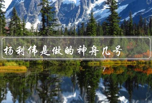杨利伟是做的神舟几号，搭载神舟五号飞船进入了太空