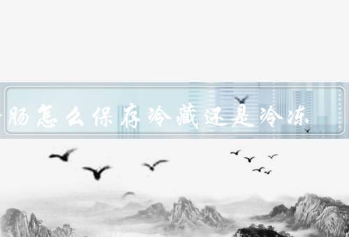 腊肠怎么保存冷藏还是冷冻