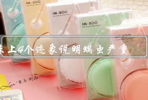 床上4个迹象说明螨虫严重