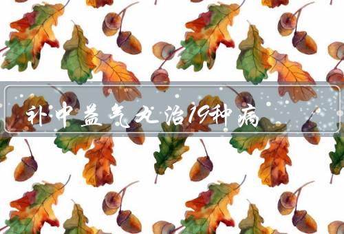 补中益气丸治19种病