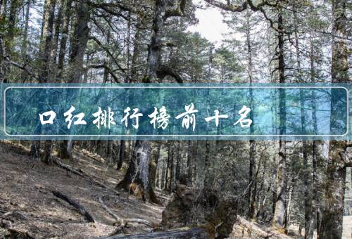 口红排行榜前十名