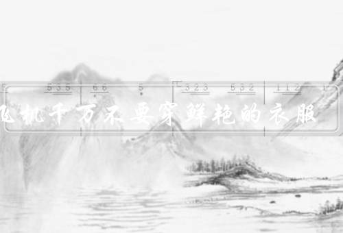 坐飞机千万不要穿鲜艳的衣服，你将成为最光彩照人的崽