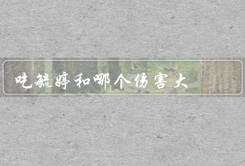 吃毓婷和哪个伤害大