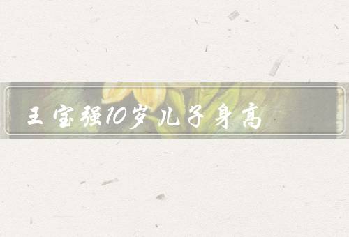 王宝强10岁儿子身高