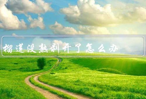 榴莲没熟剥开了怎么办