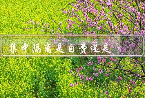 集中隔离是自费还是
