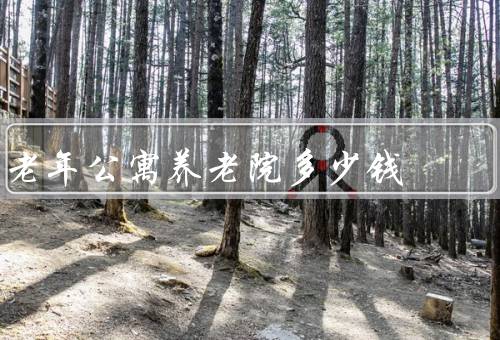 老年公寓养老院多少钱