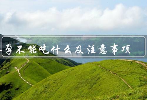 备孕不能吃什么及注意事项