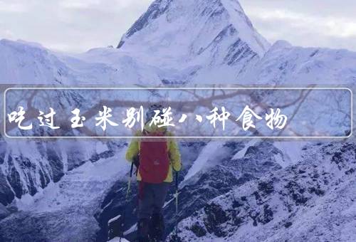 吃过玉米别碰八种食物