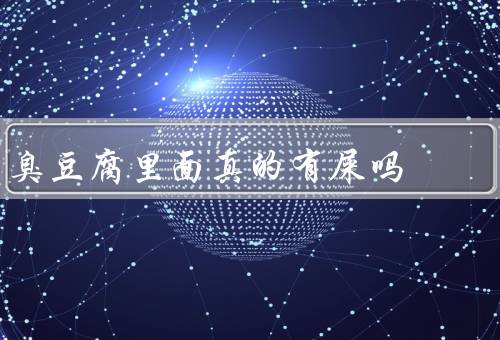 臭豆腐里面真的有屎吗