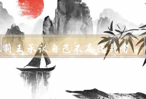 朱莉王承认自己不是通灵者