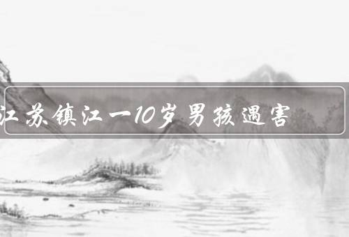 江苏镇江一10岁男孩遇害