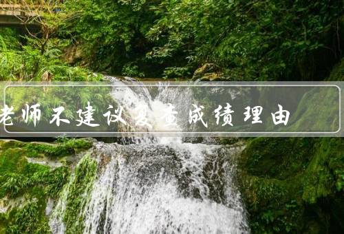 老师不建议复查成绩理由