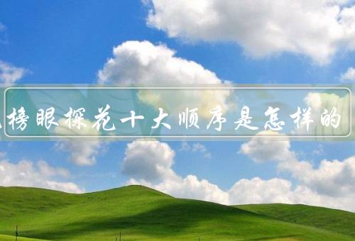状元榜眼探花十大顺序是怎样的，状元排名第一（由主考）