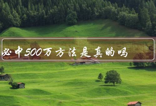 必中500万方法是真的吗