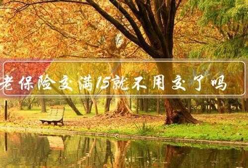 养老保险交满15就不用交了吗