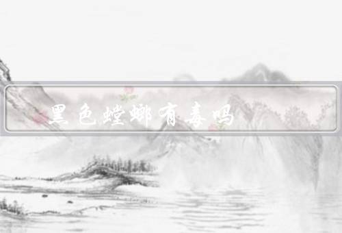 黑色螳螂有毒吗，没有任何毒性（但可能会携带）