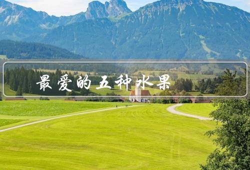 最爱的五种水果