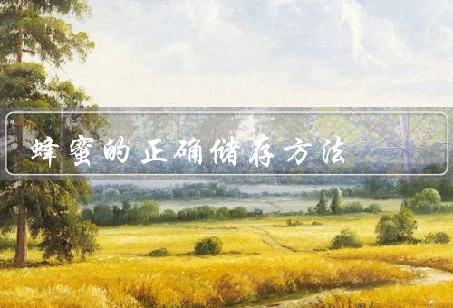 蜂蜜的正确储存方法