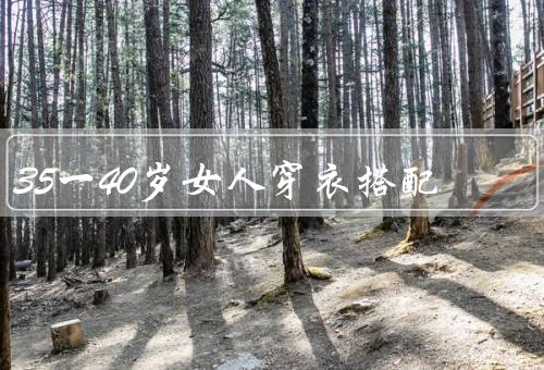 35一40岁女人穿衣搭配