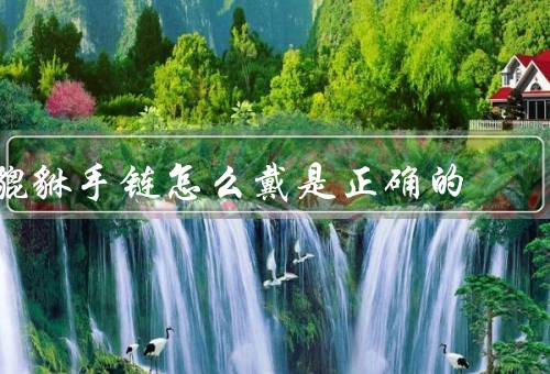 貔貅手链怎么戴是正确的
