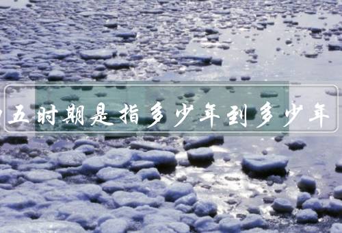 十四五时期是指多少年到多少年