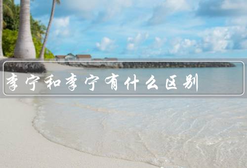李宁和李宁有什么区别，是同一品牌不同（李宁更贵）