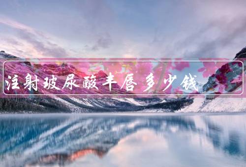 注射玻尿酸丰唇多少钱