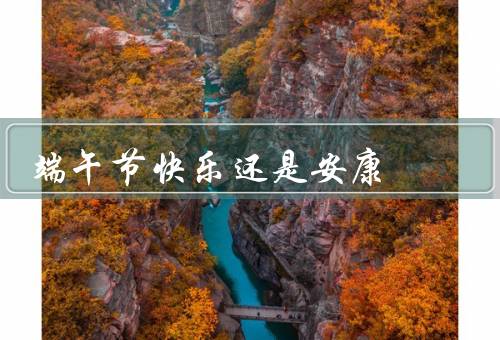 端午节快乐还是安康