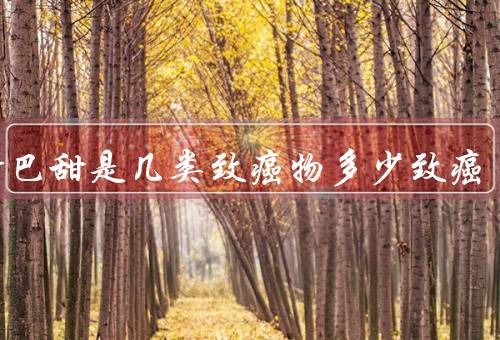 阿斯巴甜是几类致癌物多少致癌