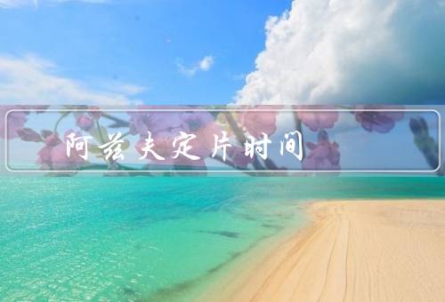 阿兹夫定片时间
