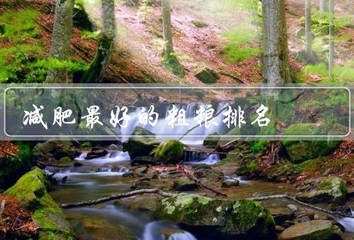 减肥最好的粗粮排名