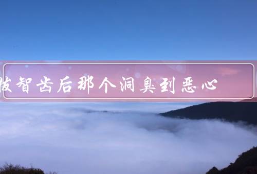 拔智齿后那个洞臭到恶心