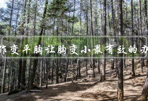 三个动作变平胸让胸变小最有效的办法