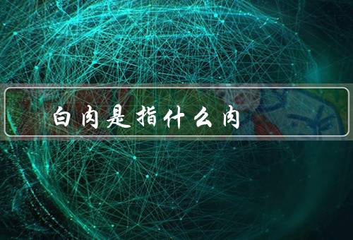 白肉是指什么肉