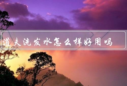 阿道夫洗发水怎么样好用吗