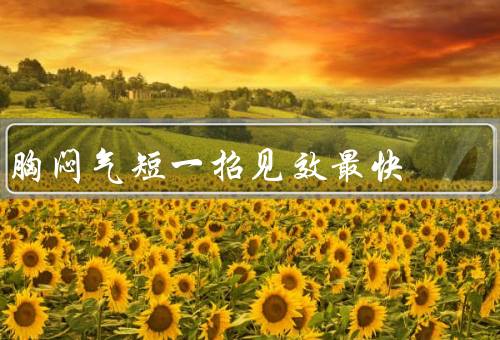 胸闷气短一招见效最快