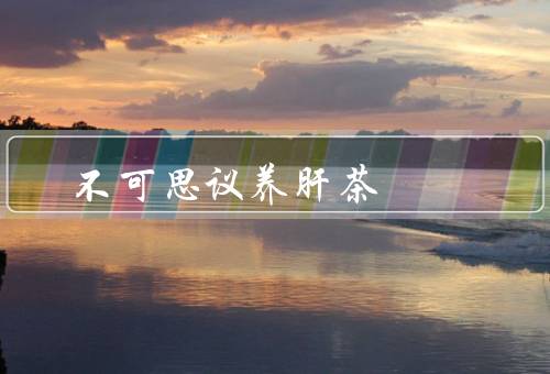 不可思议养肝茶