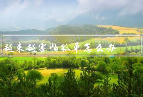 越来越害怕孤单怎么办