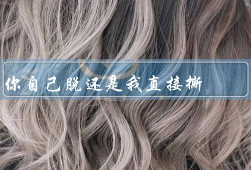 你自己脱还是我直接撕