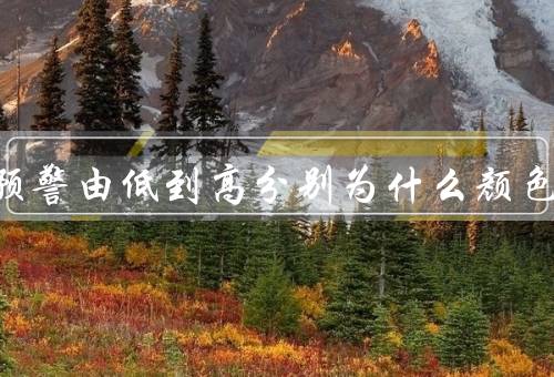 台风预警由低到高分别为什么颜色